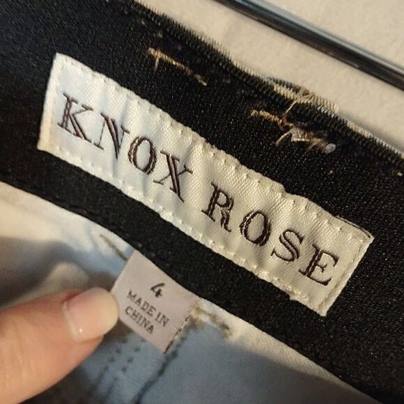 Knix Rose Stretch Animal Print Denim Jeans - Picture 5 of 7